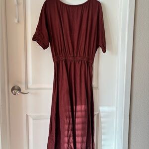 Curator SF Etta Dress in Oxblood